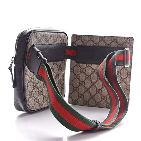 gucci gg supreme monogram web belt bag|Gucci Gg Supreme crossbody bag.